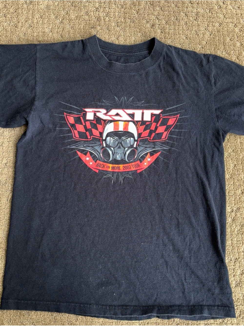 Ratt band heavy metal music tour tee shirt size medium